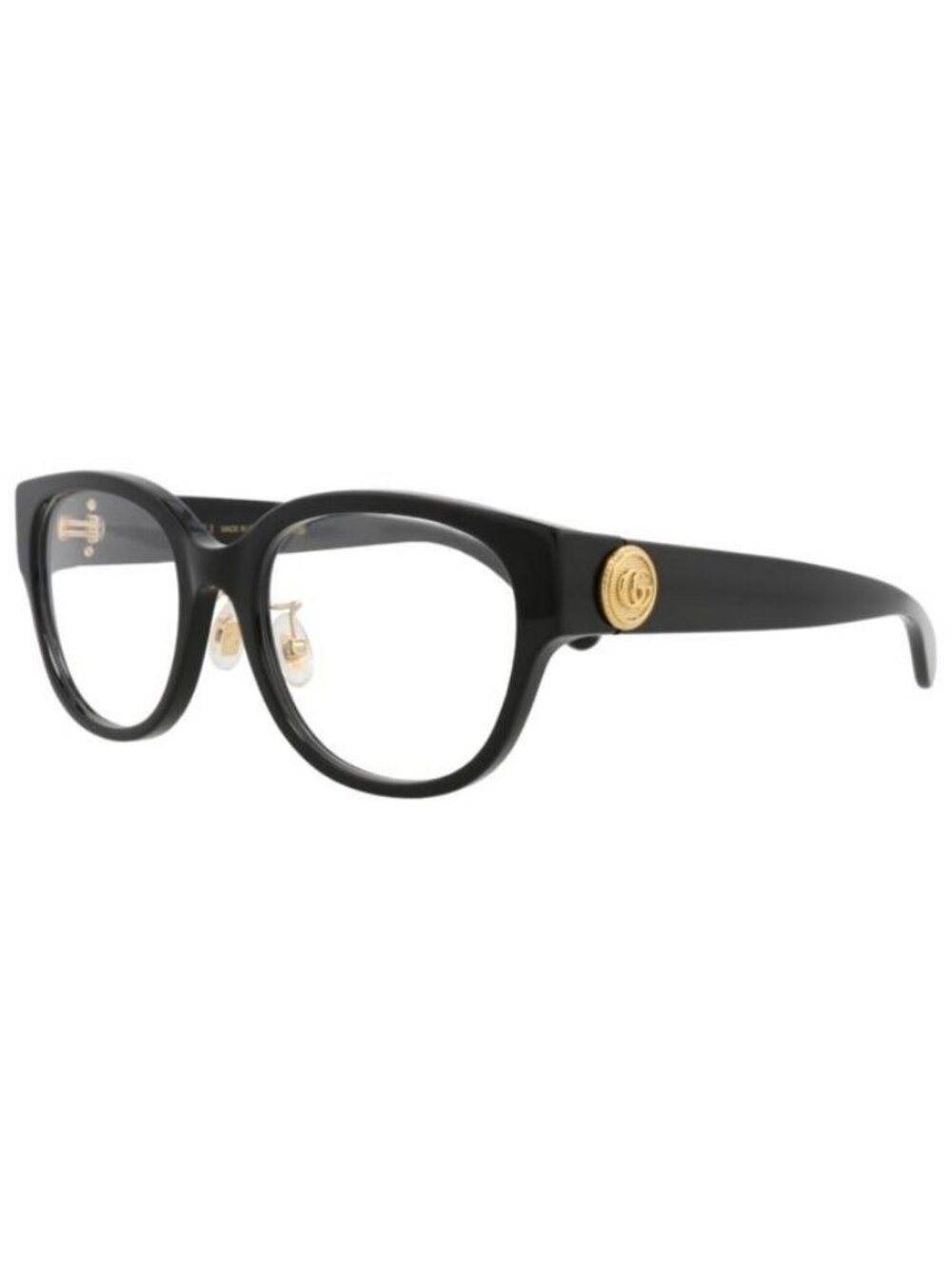 New Gucci Womens Round/Oval Black Black Transparent Fashion Designer Eyeglasses